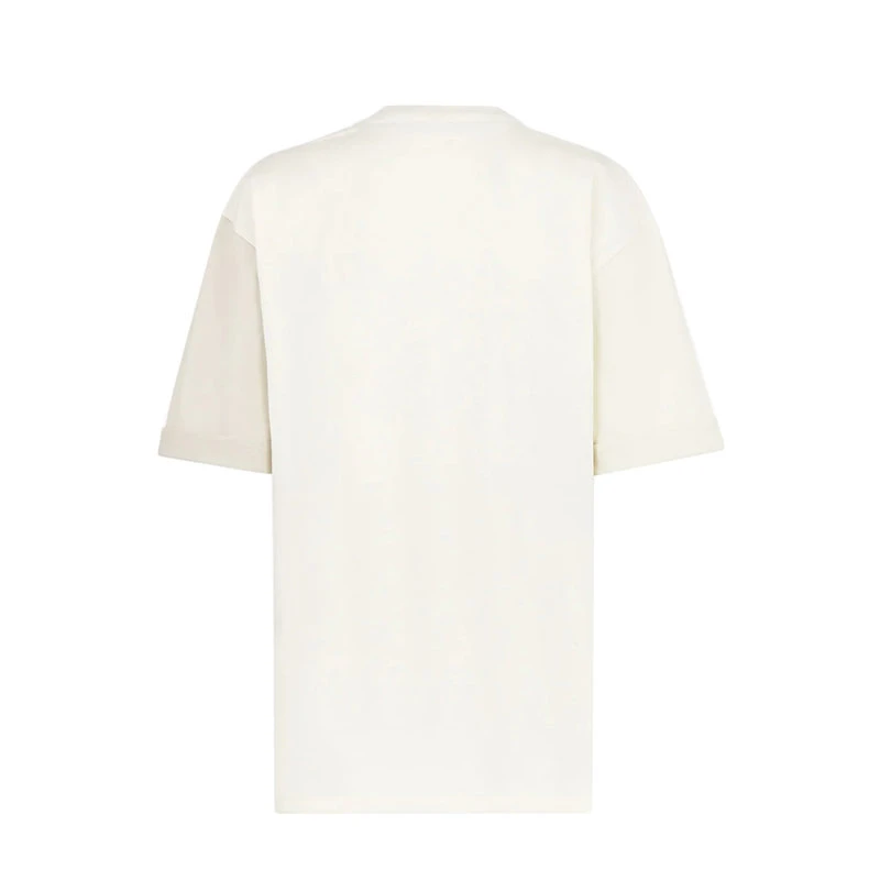 商品Fendi|【预售3-7天】FENDI/芬迪 22年早春新款 男士米色纯棉艺术家插图短袖T恤FS7011AJKUF0N0A,价格¥71216,第4张图片详细描述