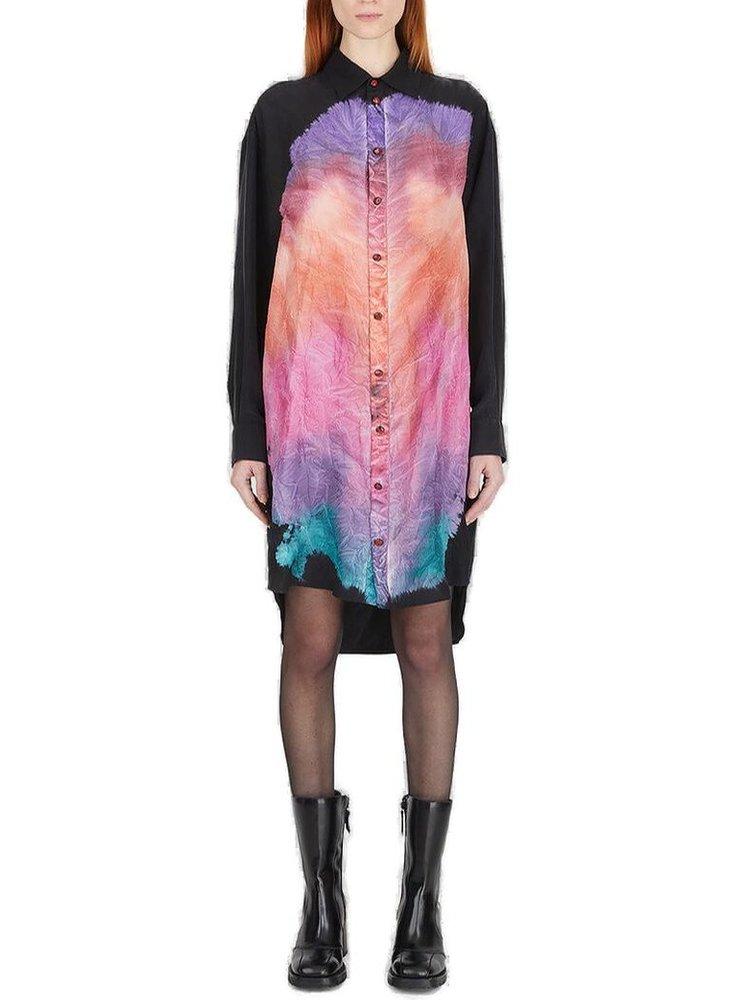 Marni Tie-Dye Midi Shirt Dress商品第1张图片规格展示