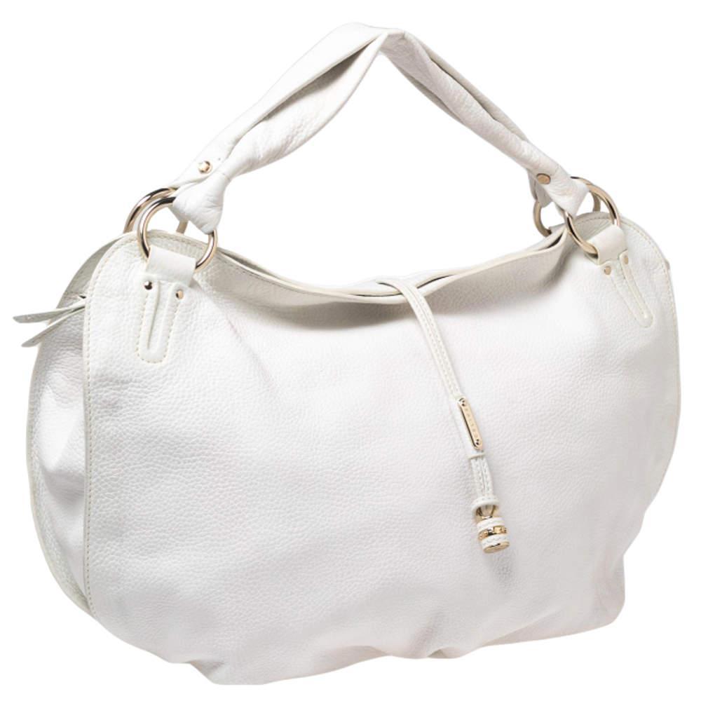 商品[二手商品] Celine|Celine White Leather Large Bittersweet Hobo,价格¥1254,第5张图片详细描述