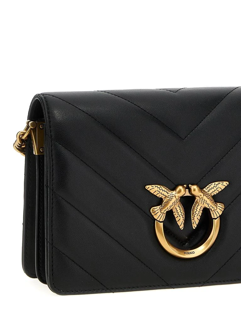 商品PINKO|Love Click Classic Crossbody Bags Black,价格¥2019,第3张图片详细描述