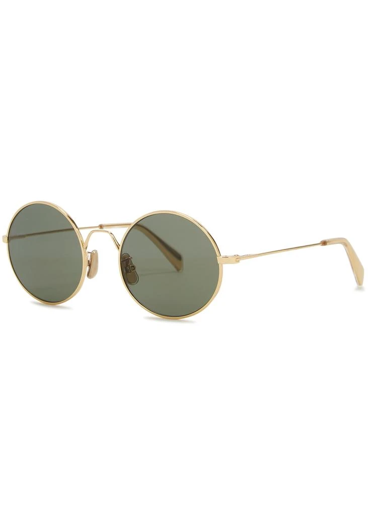 商品Celine|Gold-tone round-frame sunglasses,价格¥3510,第1张图片