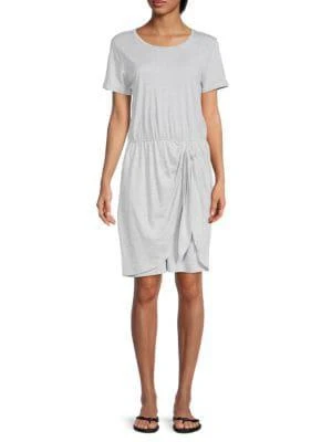 商品Calvin Klein|Knot Waist T-Shirt Dress,价格¥85,第1张图片