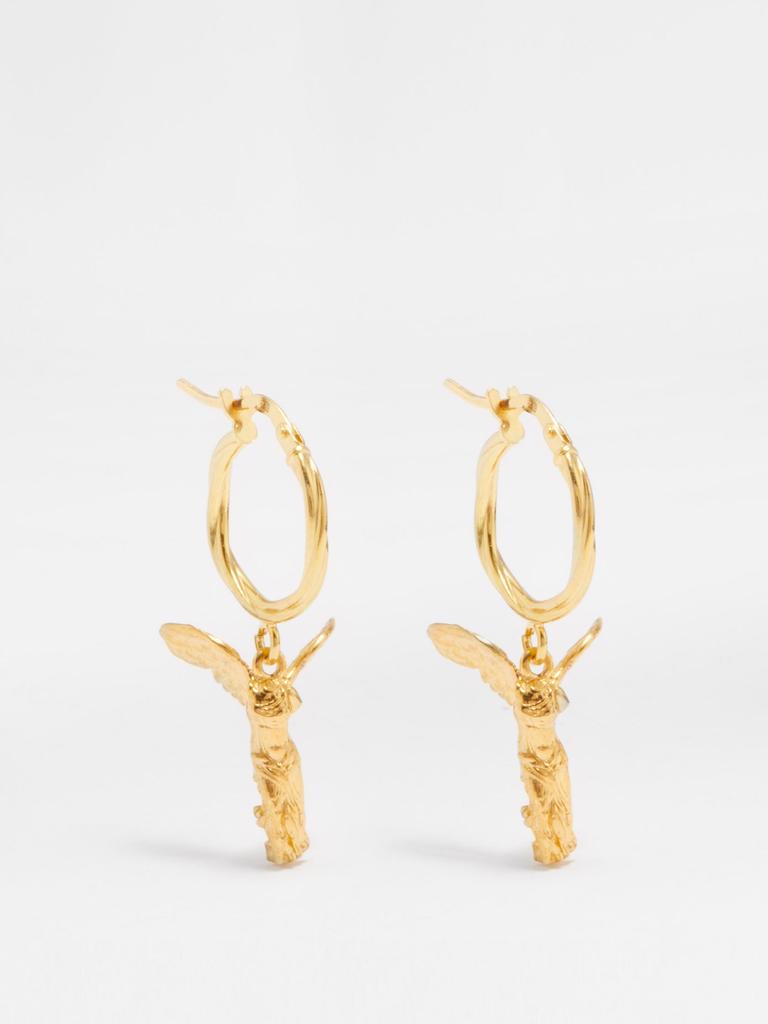 Niki gold-plated hoop earrings商品第1张图片规格展示