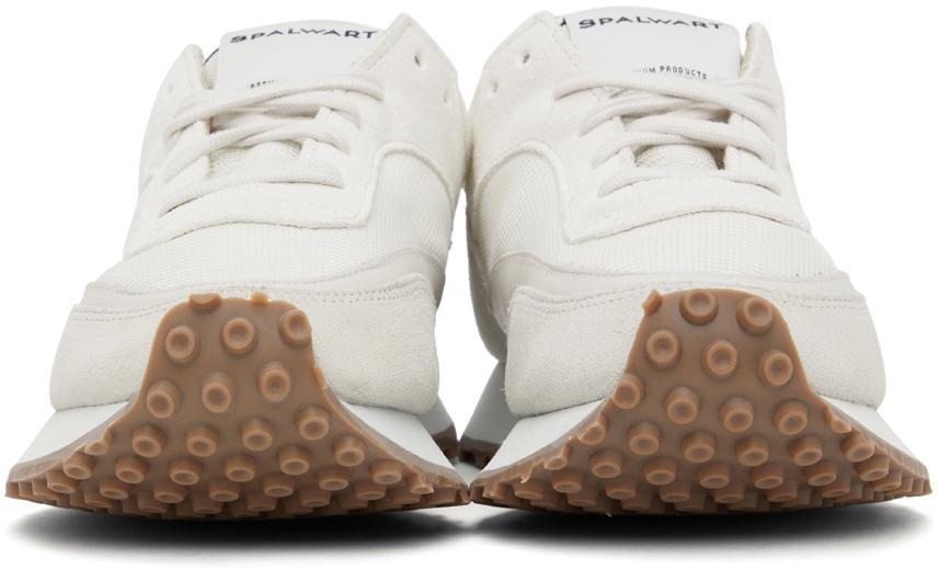 商品Spalwart|Grey & Off-White Tempo Low Mesh Nappa Sneakers,价格¥3061,第4张图片详细描述