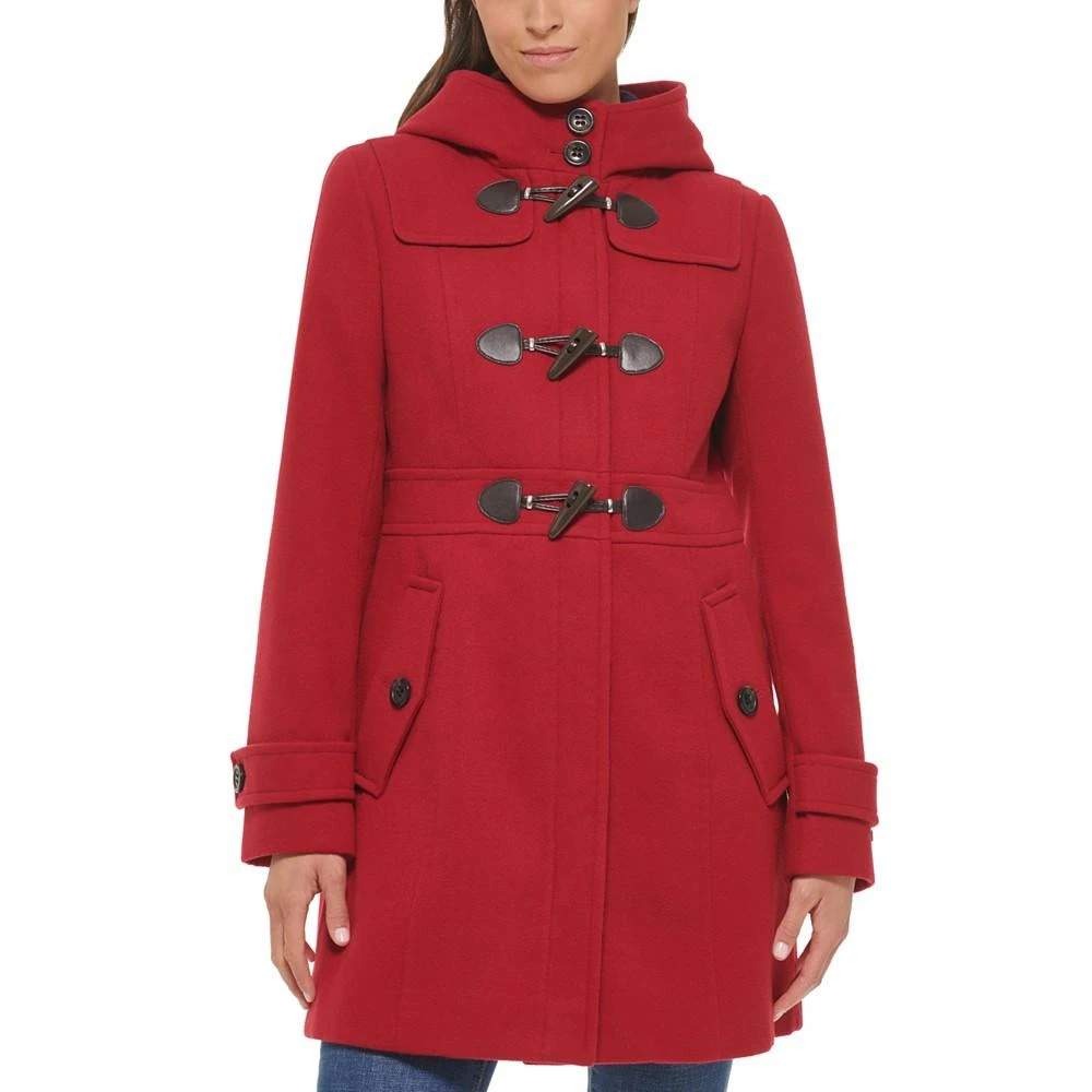 商品Tommy Hilfiger|Women's Hooded Toggle Walker Coat, Created for Macy's,价格¥977,第4张图片详细描述