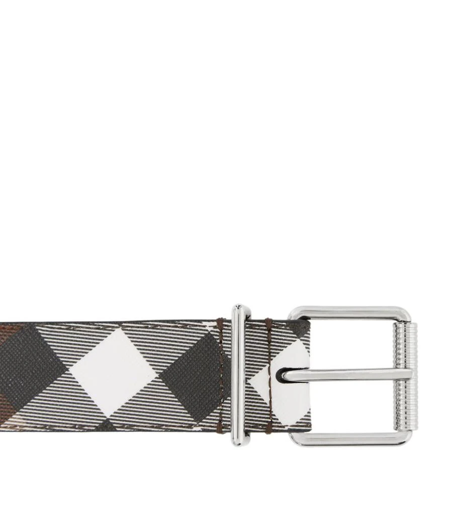 商品Burberry|Leather Check Belt,价格¥3263,第4张图片详细描述