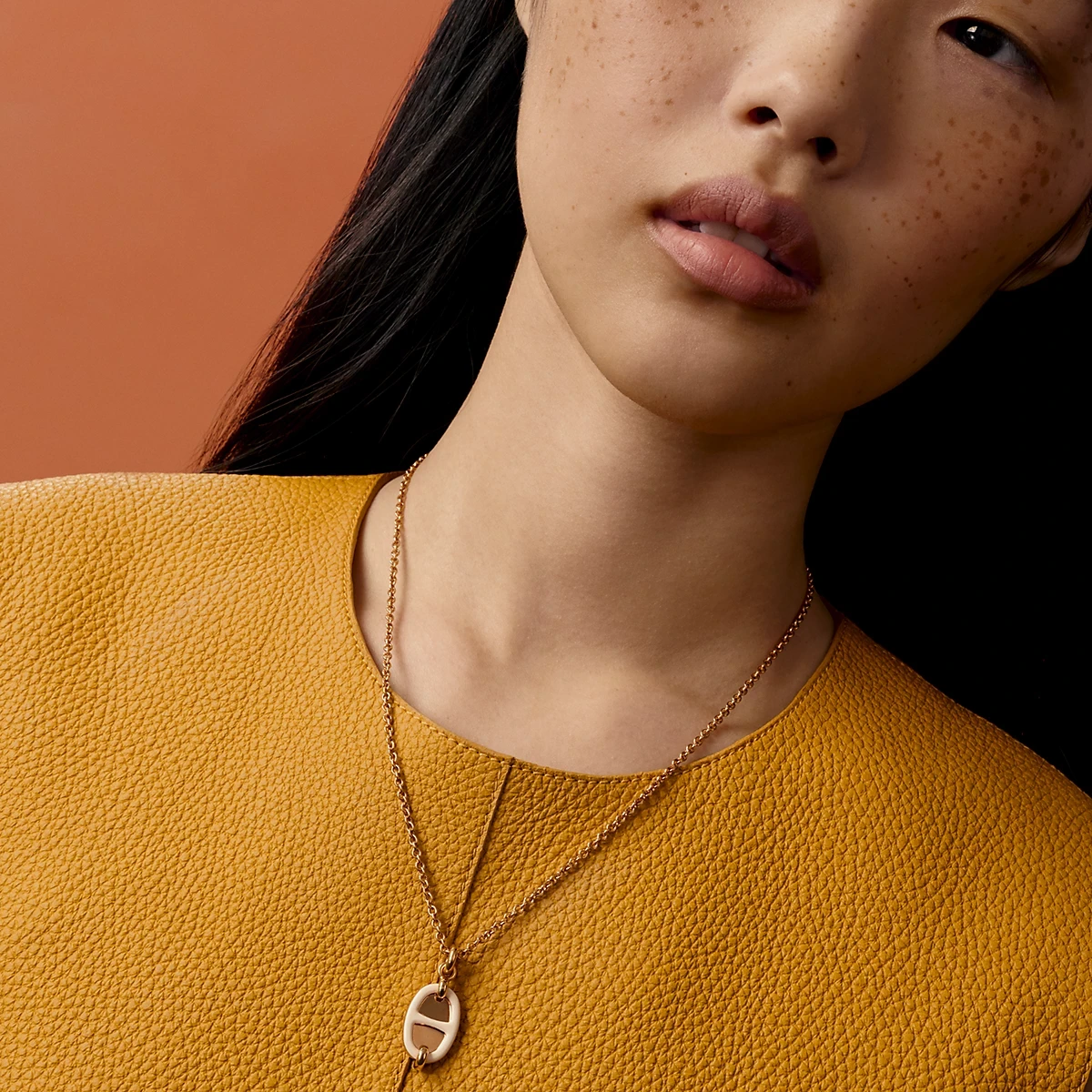 【预售】 爱马仕 25春夏 女士 项链 Pendentif Mini Maillon, petit modèle H100053FOD3  商品