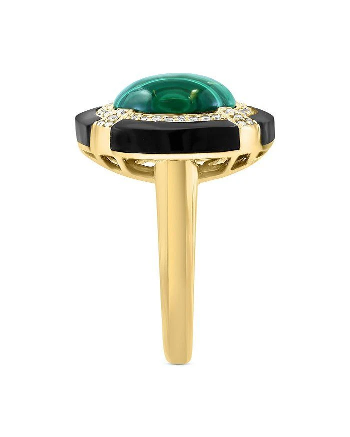 商品Bloomingdale's|Malachite, Onyx and Diamond Ring in 14K Yellow Gold,价格¥30268,第3张图片详细描述