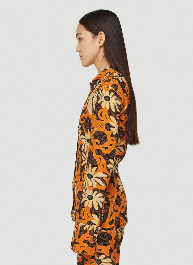 商品Nanushka|Huyen Shirt in Orange,价格¥1038,第3张图片详细描述