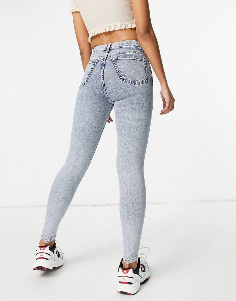 商品Topshop|Topshop Jamie jean in bleach acid wash,价格¥204,第2张图片详细描述