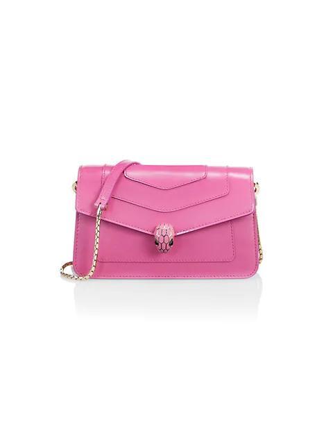 商品BVLGARI|Serpenti Forever Leather Chain Pochette Bag,价格¥14660,第1张图片