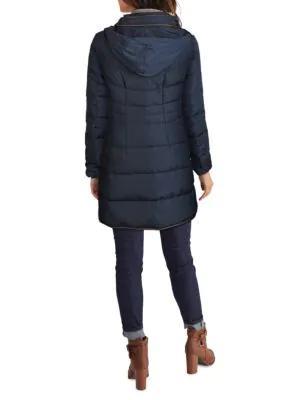 商品Cole Haan|Faux Fur Trim Down Puffer Jacket,价格¥734-¥881,第4张图片详细描述