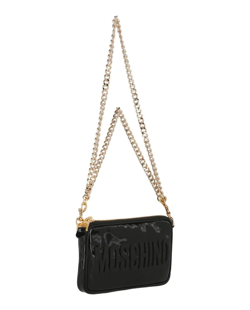 商品Moschino|Patent Leather Logo Shoulder Bag,价�格¥2690,第4张图片详细描述