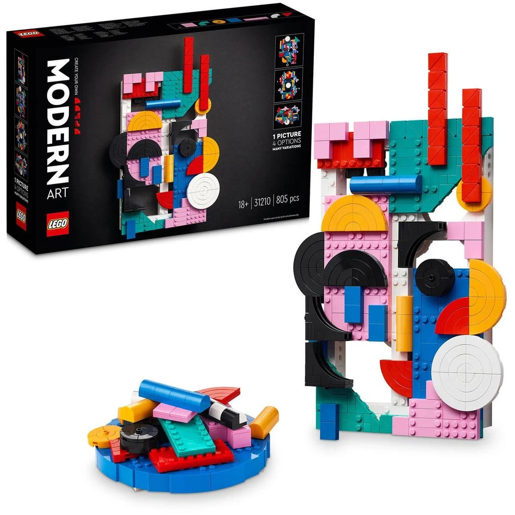 商品LEGO|LEGO ART Modern Art Colourful Abstract Wall Canvas Set 31210,价格¥497,第1张图片