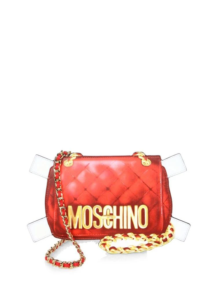 商品Moschino|包包“剪贴纸”款 真皮单肩斜挎包,价格¥2683,第1张图片