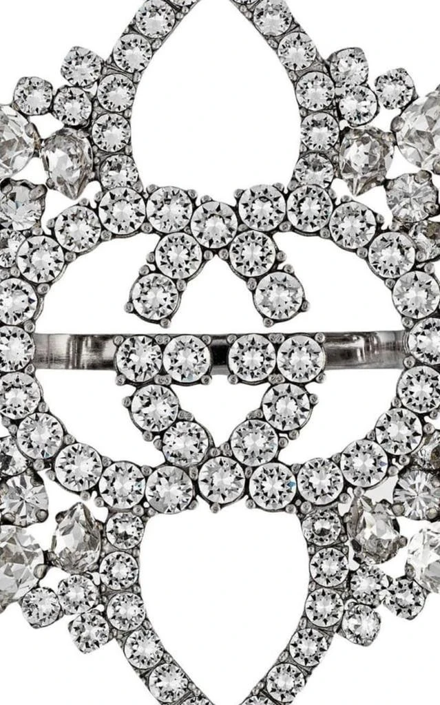 商品Gucci|Crystal Interlocking GG Flower Multi-finger Ring,价格¥5908,第4张图片详细描述