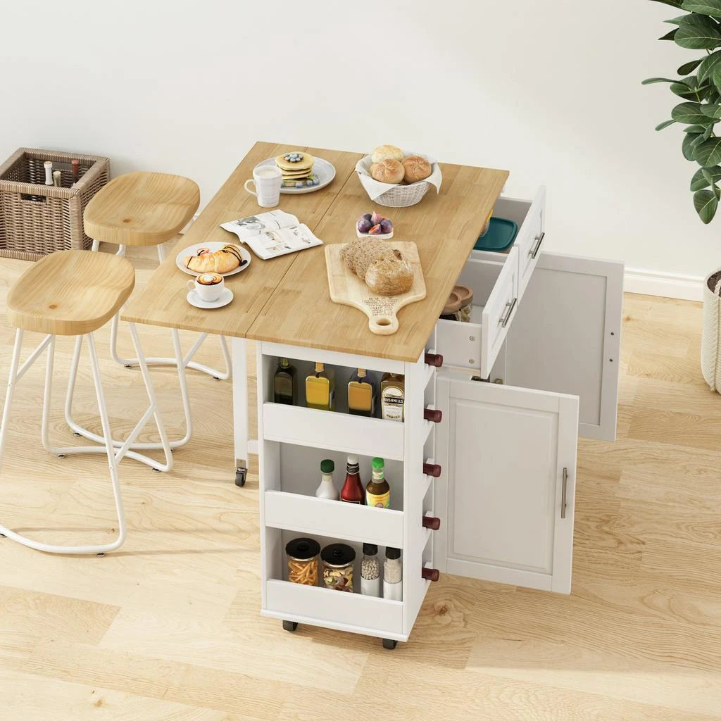 商品Simplie Fun|Multi Functional Kitchen Island Cart,价格¥4376,第4张图片详细描述