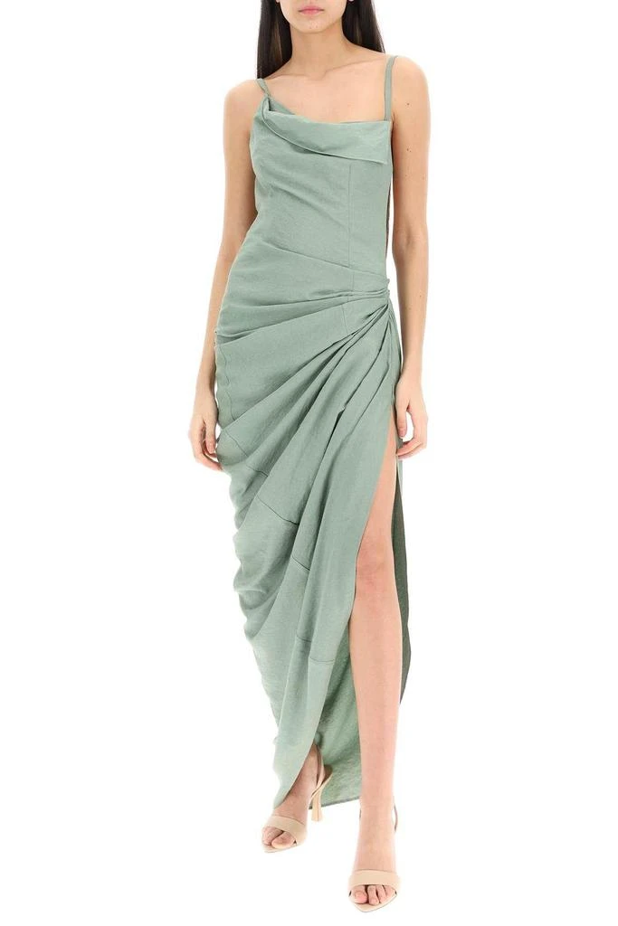 商品Jacquemus|'LA ROBE SAUDADE LONGUE' DRAPED DRESS,价格¥2936,第2张图片详细描述