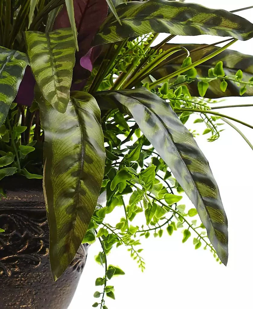 商品NEARLY NATURAL|27" Mixed Areca Palm, Fern & Peacock Artificial Plants in Planter,价格¥643,第3张图片详细描述