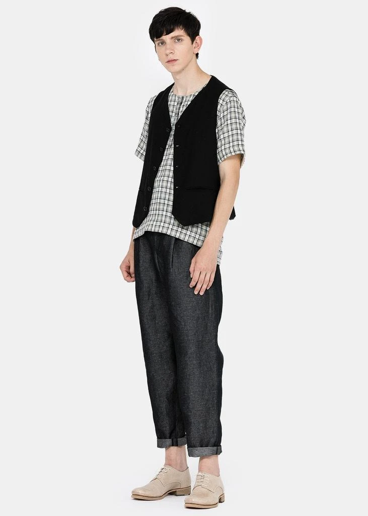 商品NICHOLAS DALEY|Nicholas Daley Black Two-Pleat Trousers,价格¥1388,第5张图片详细描述