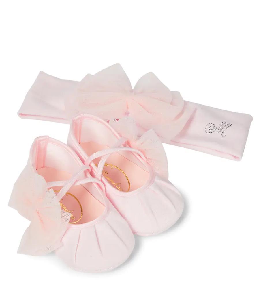 商品MONNALISA|Baby headband and shoes set,价格¥581,第1张图片