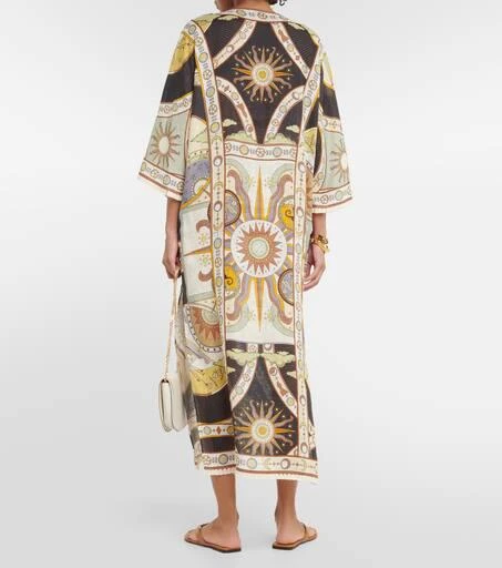 商品Tory Burch|��印花亚麻中长连衣裙,价格¥5577,第3张图片详细描述