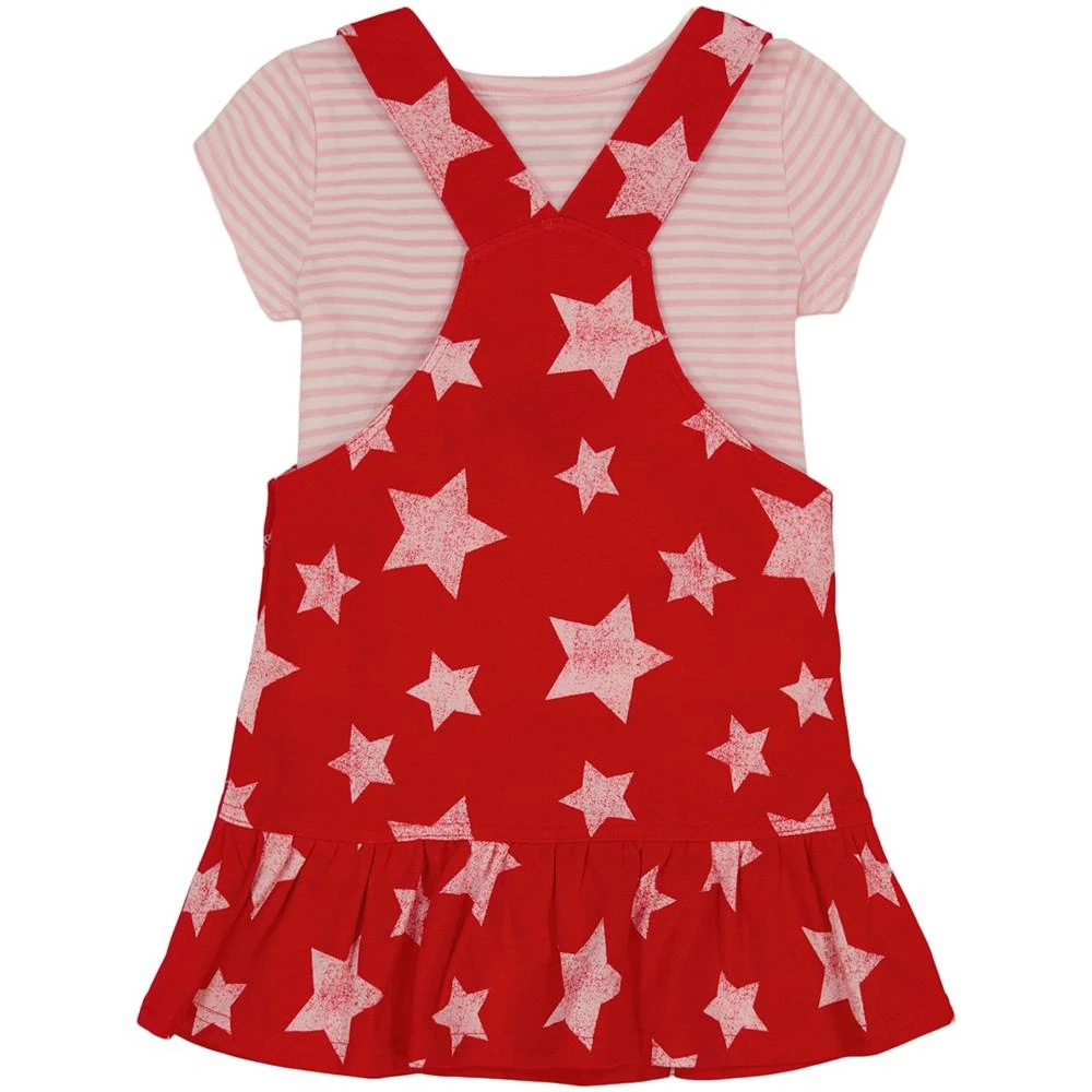 商品Tommy Hilfiger|Baby Girls Star Pinafore and Logo Shirt, 2 Piece Set,价格¥123,第4张图片详细描述