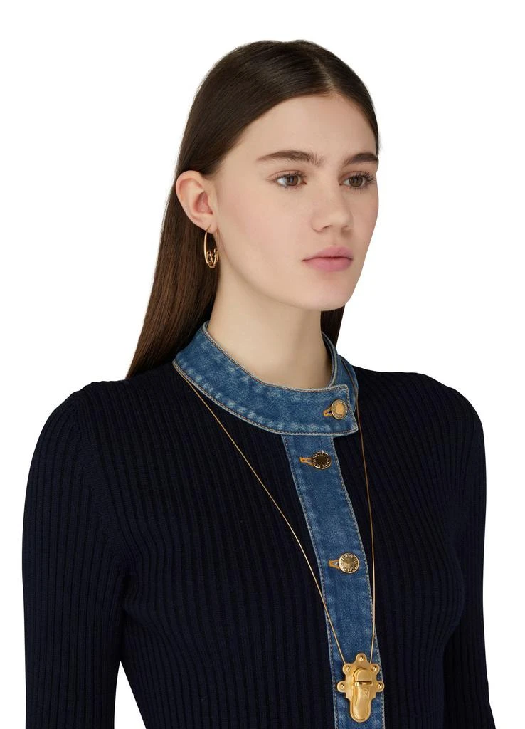 商品Louis Vuitton|Trunk Lock 吊坠项链与胸针,价格¥3673,第2张图片详细描述