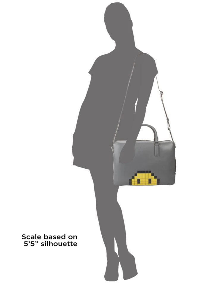 商品Anya Hindmarch|Walton Pixel Smiley Briefcase,价格¥5504,第3张图片详细描述