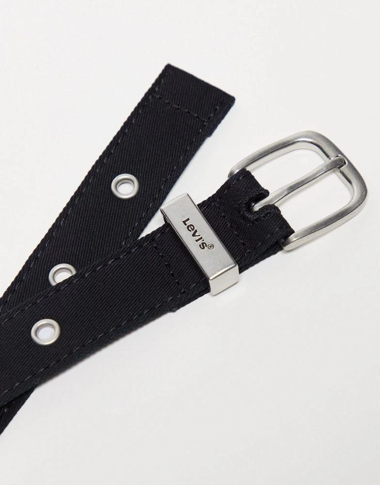 商品Levi's|Levi's fabric grommet belt in black ,价格¥224,第4张图片详细描述
