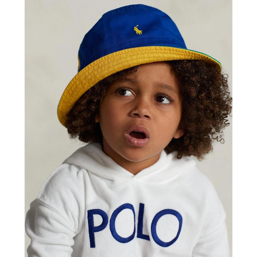 商品Ralph Lauren|Color-Blocked Twill Bucket Hat (Toddler),价格¥177,第3张图片详细描述