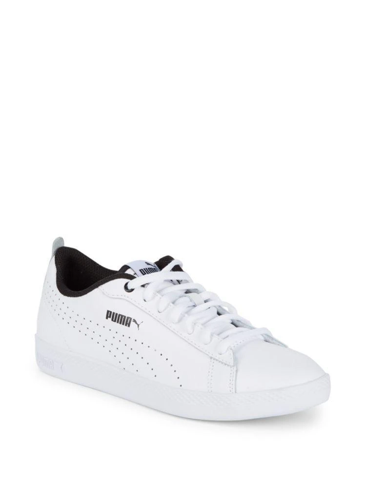 商品Puma|Smash Leather Perforated Sneakers,价格¥315,第1张图片