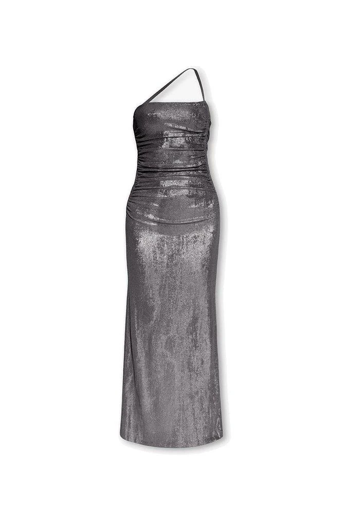 商品Diesel|Diesel D-Tru Long Ruched Metallic Halterneck Dress,价格¥1381,第1张图片