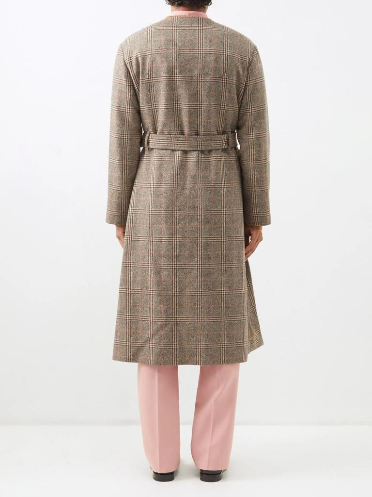 商品Gucci|Prince of Wales-check wool-blend coat,价格¥28731,第5张图片详细描述