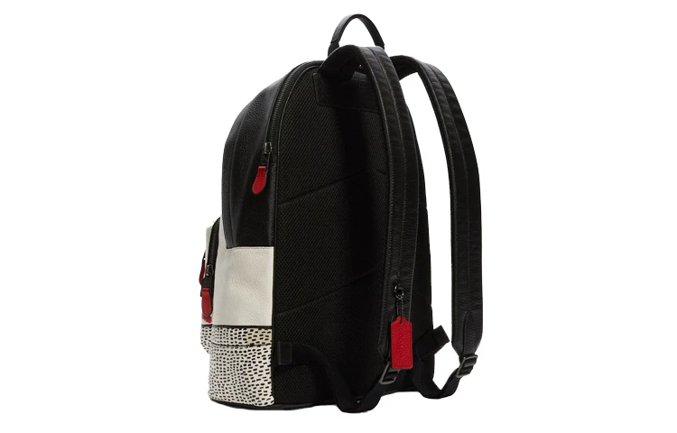商品[国内直发] Coach|蔻驰 X Disney West 32 米老鼠印花 皮革 背包双肩包 大号 男女同款情侣款 黑白色,价格¥3452,第3张图片详细描述