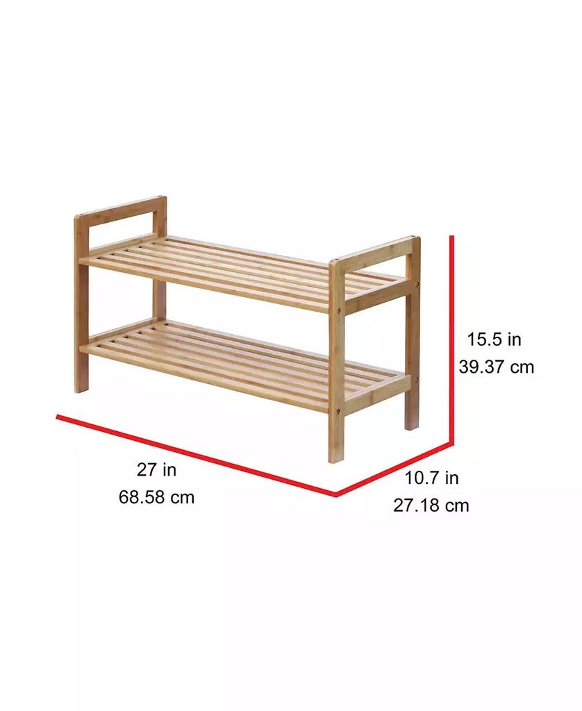 2-Tier Bamboo Shoe Rack 商品