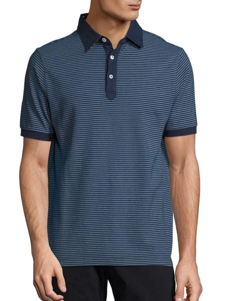 商品Saks Fifth Avenue|COLLECTION Striped Cotton Polo,价格¥555,第1张图片