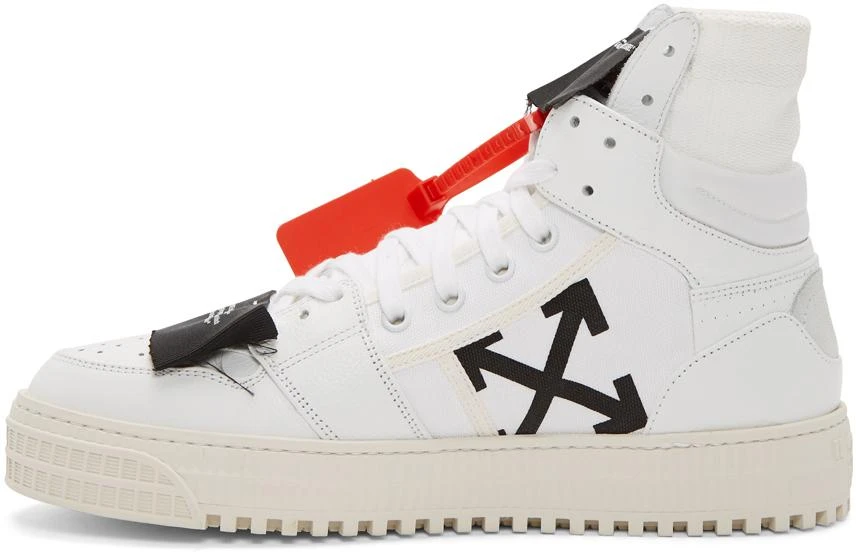 商品Off-White|White Low 3.0 Off-Court High-Top Sneakers,价格¥2912,第3张图片详细描述