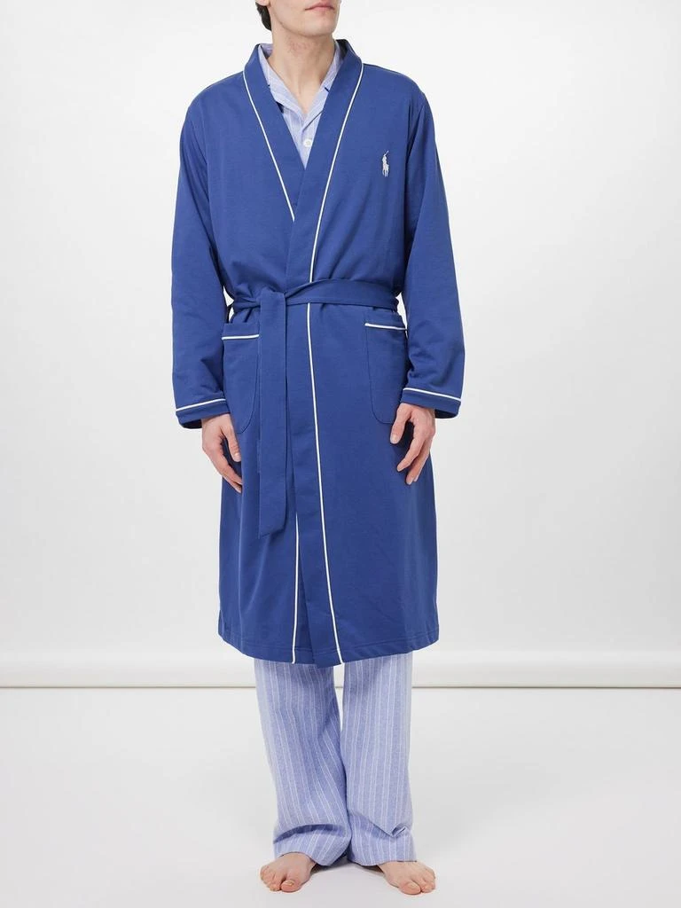 商品Ralph Lauren|Logo-embroidered cotton-blend jersey robe,价格¥307,第1张图片