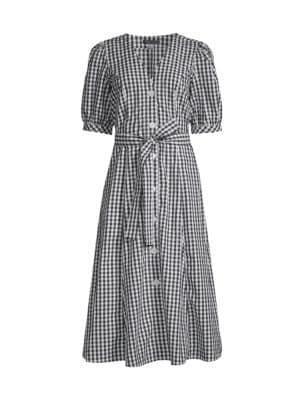 商品Tommy Hilfiger|Checked Belted Shirt Dress,价格¥293,第5张图片详细描述