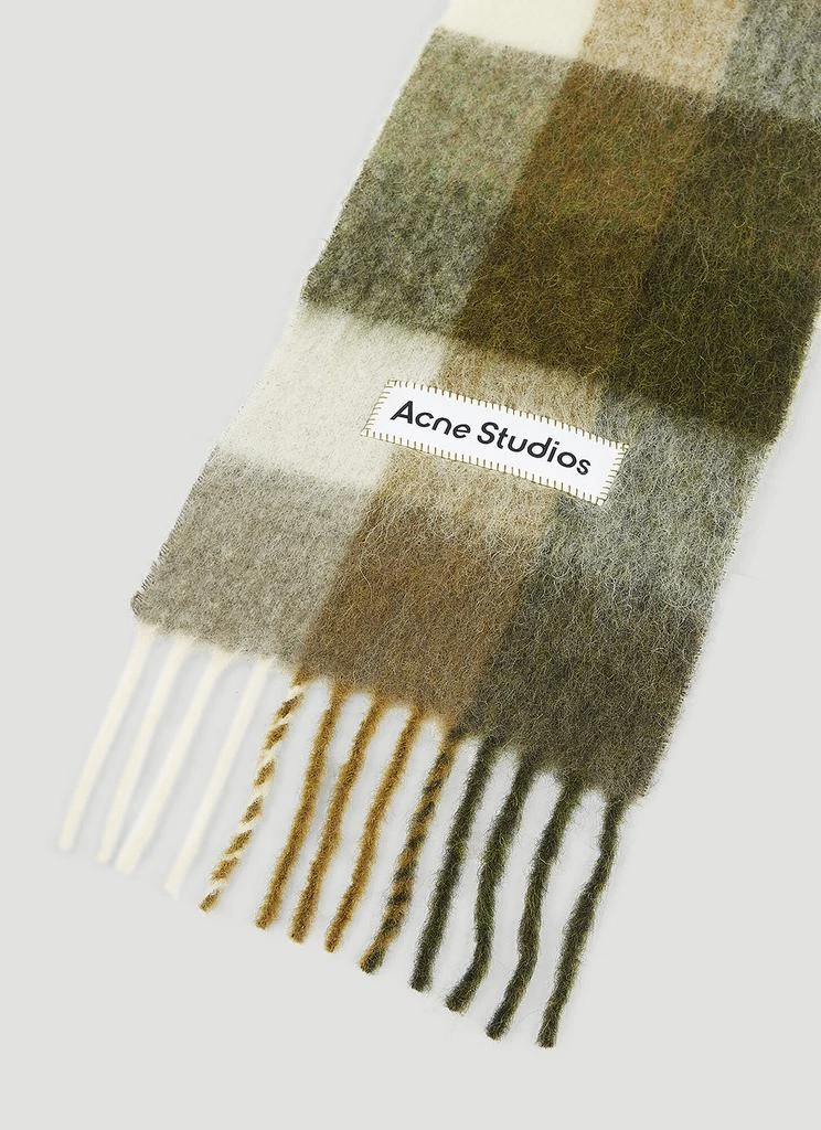 商品Acne Studios|Logo Patch Check Scarf,价格¥1394,第3张图片详细描述