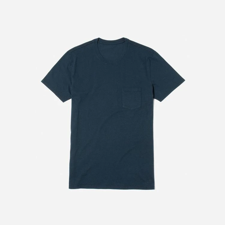 商品Everlane|靛蓝纯棉口袋T恤,价格¥236,第1张图片