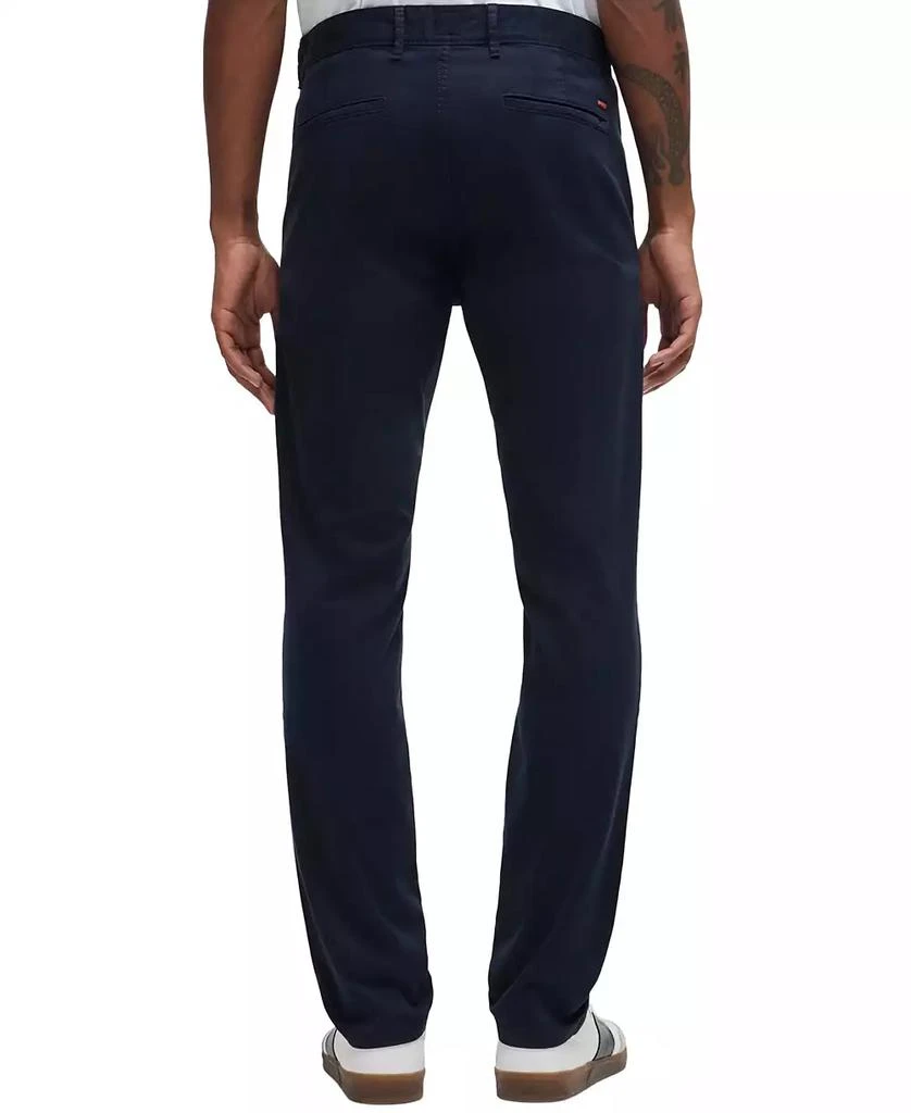 商品Hugo Boss|Men's Stretch-Cotton Satin Slim-Fit Chinos,价格¥670,第3张图片详细描述