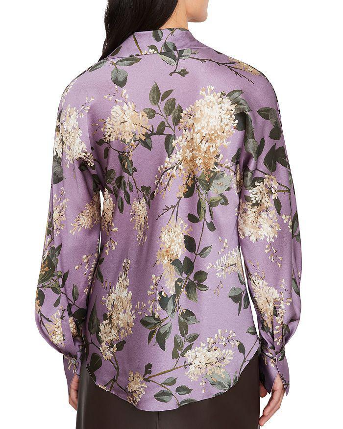 商品Vince|Lilac Bias Long Sleeved Blouse,价格¥2905,第4张图片详细描述
