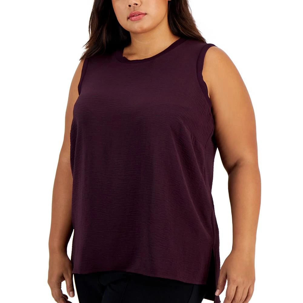 商品Calvin Klein|Plus Size Sleeveless Top,价格¥238,第3张图片详细描述