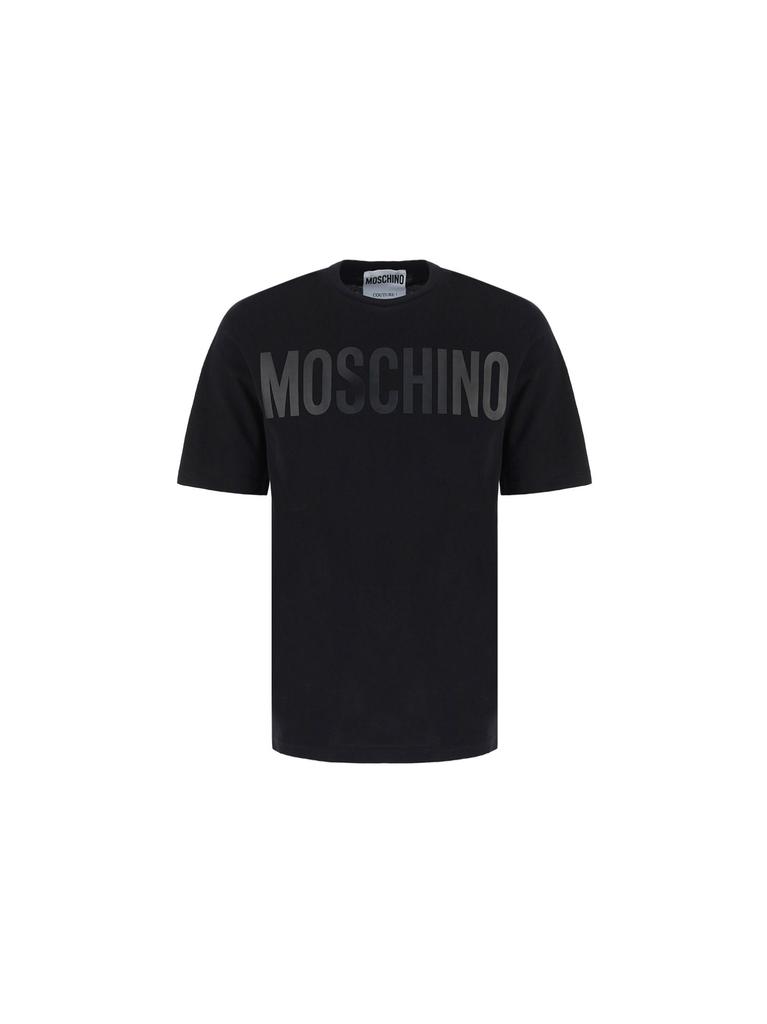 Moschino Men's Black Other Materials T-Shirt商品第1张图片规格展示