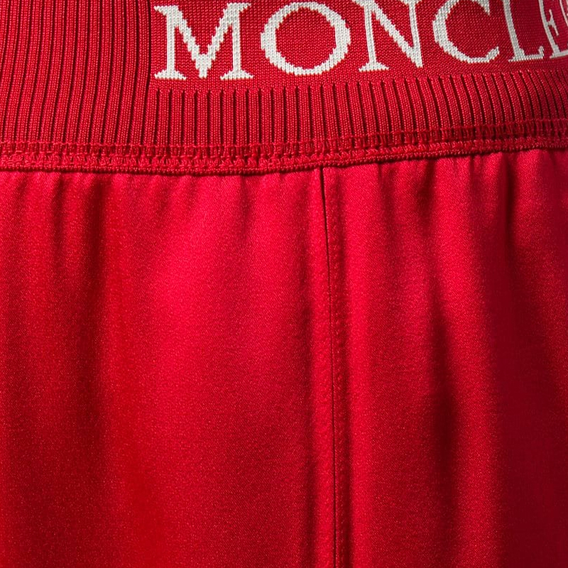 Moncler 盟可睐 女士红色绸面休闲裤 1650000-C0006-45B商品第2张图片规格展示
