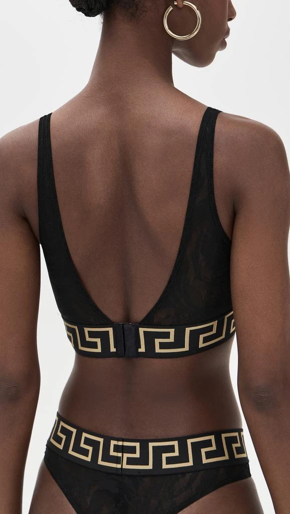 商品Versace|Bra Tulle Barocco Jacquard + Iconic Elastic Bralette,价格¥1880,第2张图片详细描述