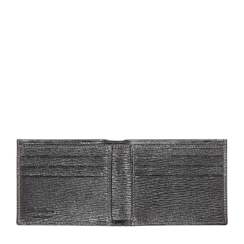 Salvatore Ferragamo 菲拉格慕 男士黑色牛皮对折短款钱包钱夹 66-7069-351314 商品