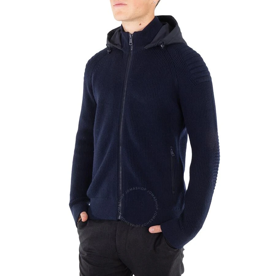 商品Ralph Lauren|Navy Wool Full Zip Hooded Sweater,价格¥930,第3张图片详细描述